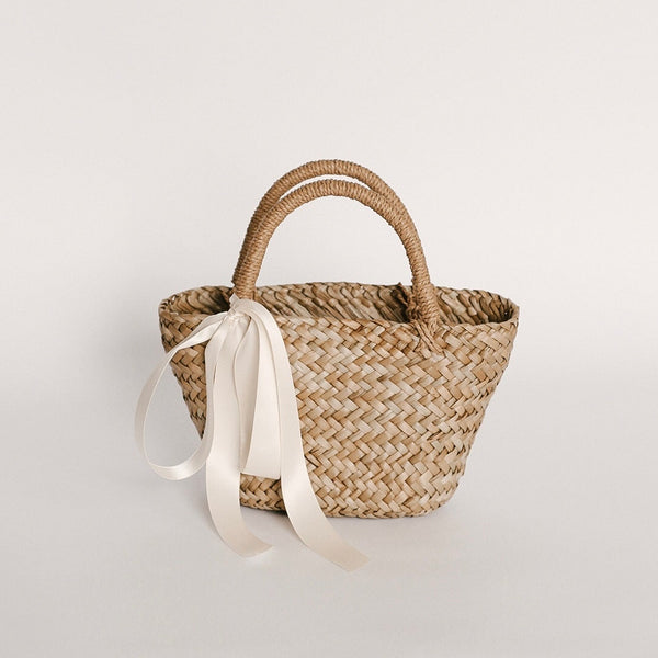 Joelle Flower Girl Straw Bag