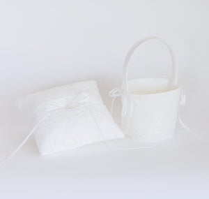 Single Ribbon Pillow and Basket